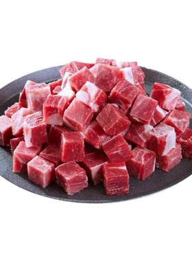 清真内蒙古新鲜羔羊腿肉去油切块