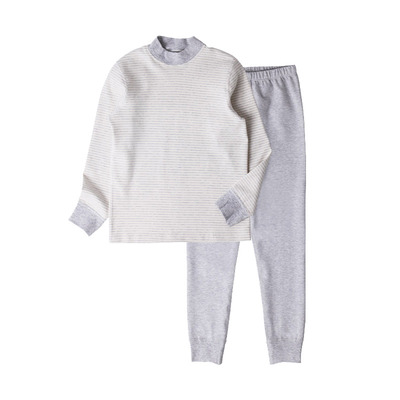 乐桃有机棉儿童半高领青少年内衣