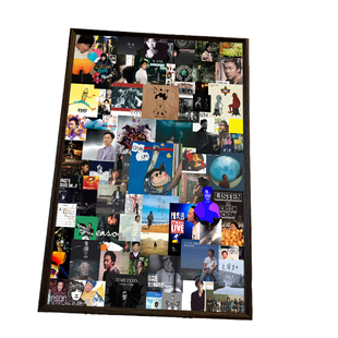 陈奕迅专辑拼图1000片带相框成人版高级感高质量治愈系装饰画定制