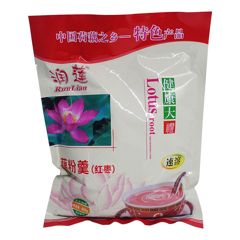 润莲红枣莲子藕粉600g速溶西湖