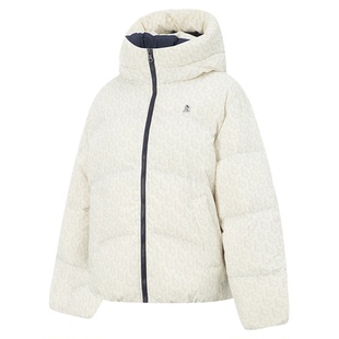 李宁火锅羽绒服丨女士冬季新款连帽短款上衣泡芙棉服鸭绒运动外套