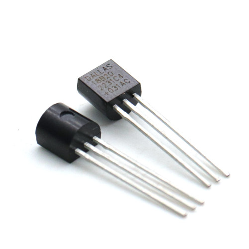 直插 DS18B20 芯片 可编程数字温度器/温度传感器 温度采集TO-92