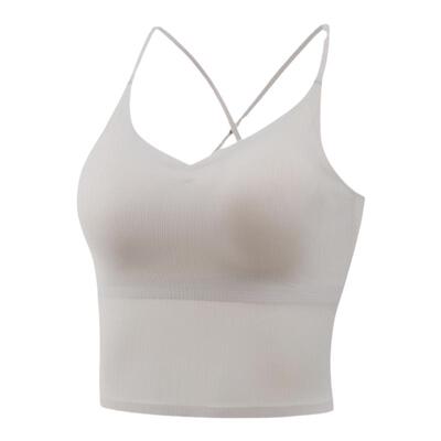 无痕固定杯冰丝交叉美背文胸