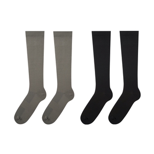 上森飞机压力袜健身小腿袜白色跑步运动长筒袜压缩袜骑行袜长袜子