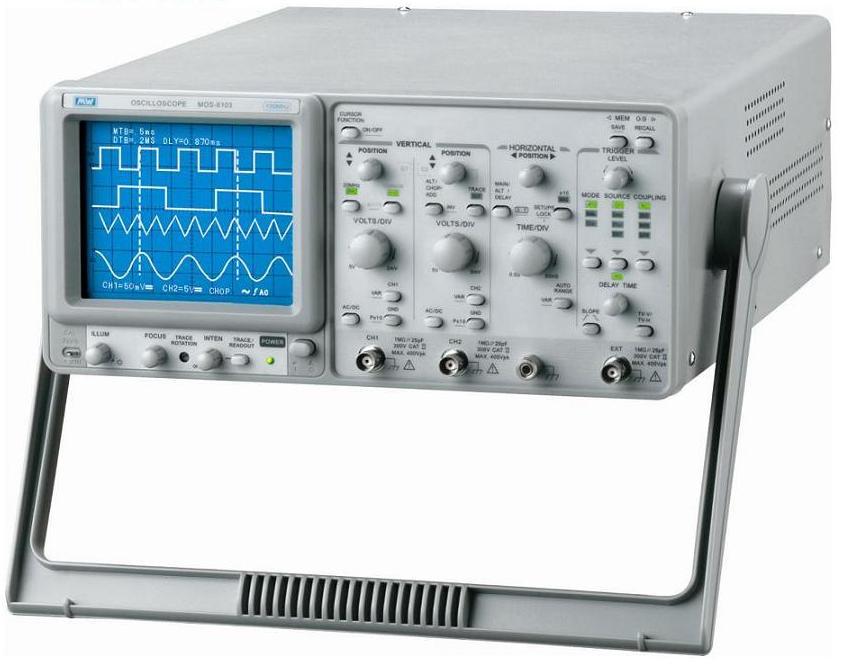 现货促销 MW麦威 MOS6103双踪模拟示波器CRT读出型带100MHz示波器