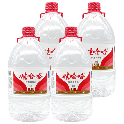 娃哈哈纯净水5.5L*4桶加量不加价
