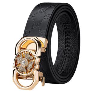 保罗皮带男士真皮2025新款高档纯牛皮腰带年轻人个性休闲潮流裤带