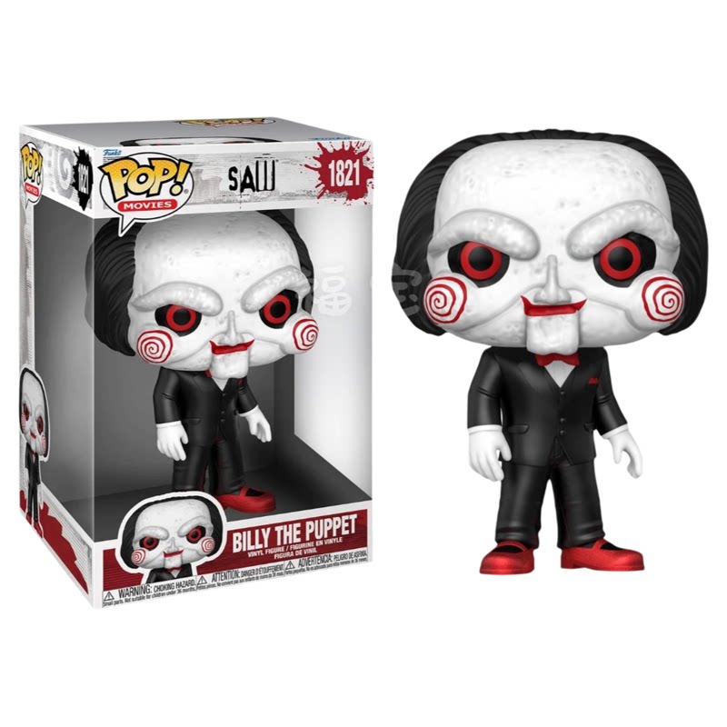 Funko POP温子仁版电锯惊魂Saw周边木偶比利公仔手办钥匙扣