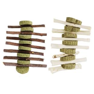 兔子磨牙棒粮食仓鼠零食苹果枝龙猫零食玩具甜竹兔子用品兔子零食