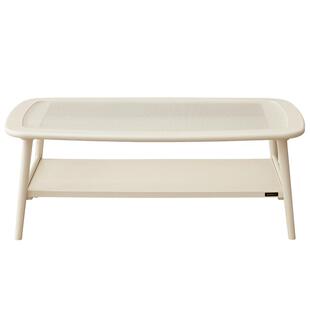 全友家居2025新款现代简约钢化玻璃茶几客厅家用小户型实木脚茶桌