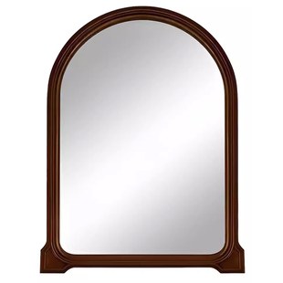 欧式中古风化妆镜壁挂拱门形ins风梳妆镜子法式复古led智能卫浴镜