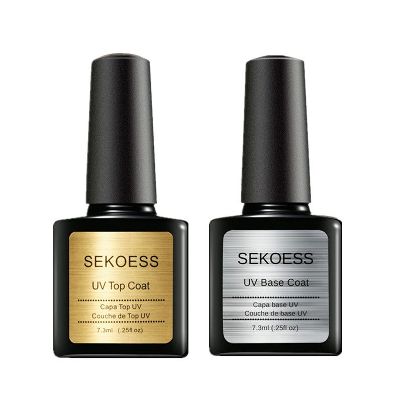 甲油胶底胶封层持久提亮加固透明底油美甲专用Top coat Gel Nail