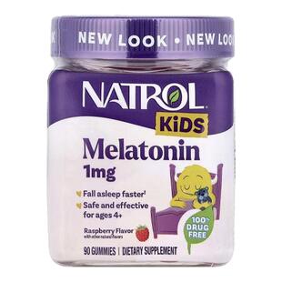 Natrol儿童褪黑素睡眠有助儿童睡眠褪黑素软糖