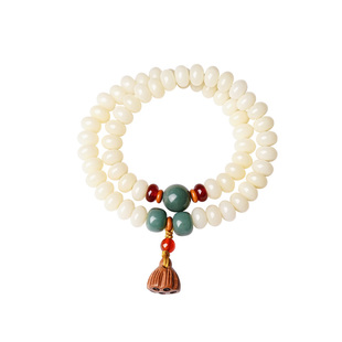 宫里上新菩提手串天然白玉菩提子佛珠盘玩冷门木质文玩念珠手链