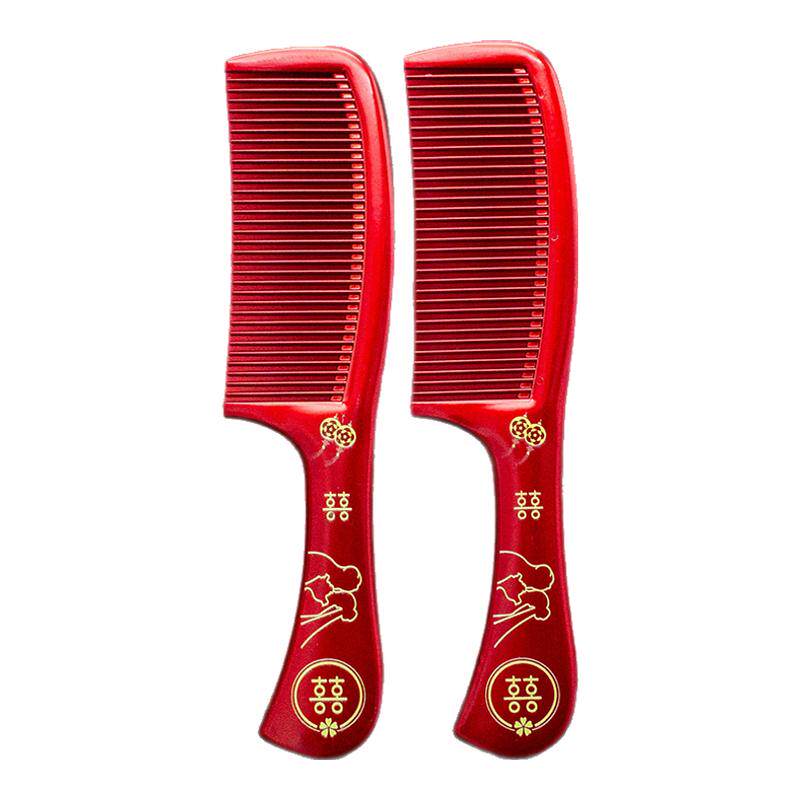 结婚梳子玫瑰红高档时尚实用