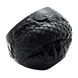 日式块根花盆龟甲龙象牙宫爆裂黑色大口径透气花盆多肉植物专用盆