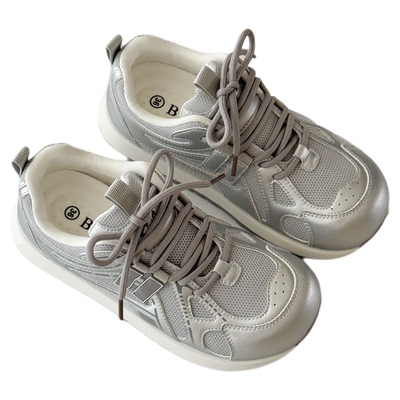 网面透气休闲运动鞋女款2025新款