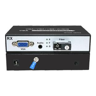 VGA光端机SC高清加1路立体声音频视频光端机VGA转光纤延长器一对