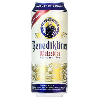 德国进口百帝王白啤酒500ml