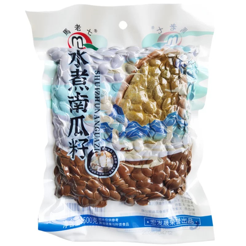 马老七湿南瓜子真空大包散装500克真空包装茶水瓜子水煮五香零食