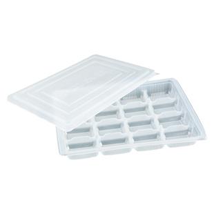 一次性加厚磨砂PP盖饺子盒生鲜手工水饺食品级商用家用外卖打包盒