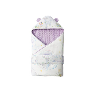 产房包被秋冬初生婴儿纯棉a类新生包单厚新出生宝宝抱被冬待产用