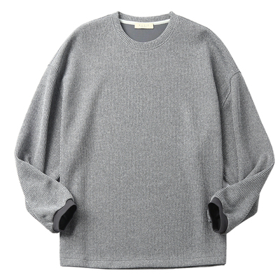 阳离子仿毛织空气层圆领卫衣