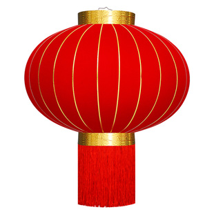 2026新款大红灯笼新年装饰春节户外大门口一对免插电阳台灯笼挂饰