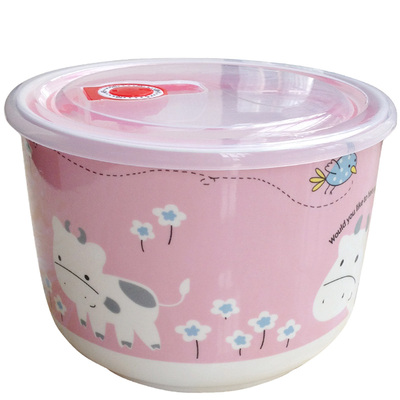 保鲜碗带盖陶瓷加高大容量潮州