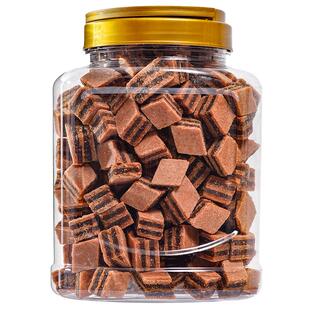 山楂汉堡500g一斤 罐装休闲蜜饯儿童年小零食山楂糕夹心包邮休闲