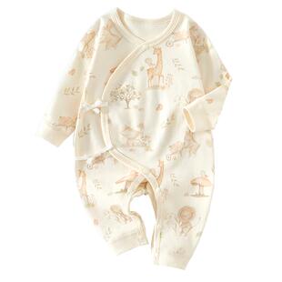新生婴儿儿衣服秋季婴儿0到3个月纯棉初生宝宝婴幼儿连体衣女a类6