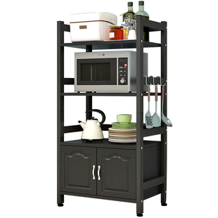 厨房置物架落地多层烤箱收纳架台面调料架碗架储物架子微波炉柜子
