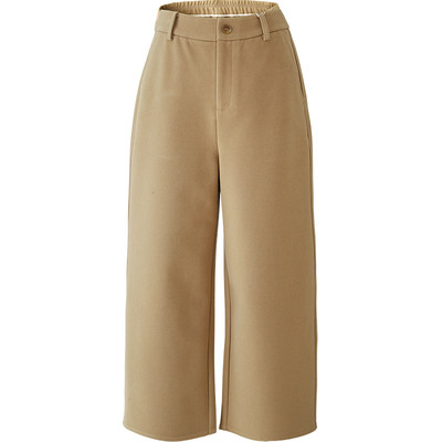 娅丽达羊毛阔腿裤女冬款休闲裤子