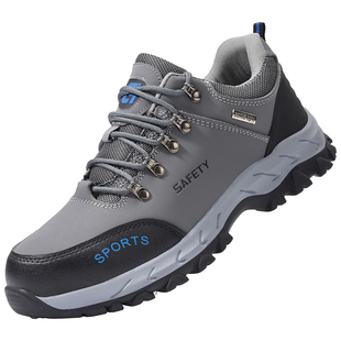 劳保鞋男款棉鞋防砸防刺穿绝缘冬季加绒安全工地钢板工作钢头耐磨