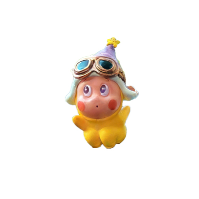 星星人汽车中控饰品摆件陶瓷转转