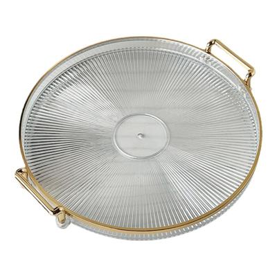 半刻果盘轻奢高档客厅茶几盘子