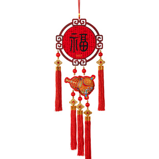 新年福字挂件2026装饰过年客厅室内布置春节立体双面喜庆大门挂饰