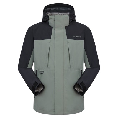 探路者冲锋衣男秋冬套羽绒外套女