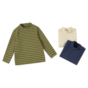 尼多熊秋冬新品儿童打底衫半高领男女童磨毛保暖T恤宝宝加绒上衣