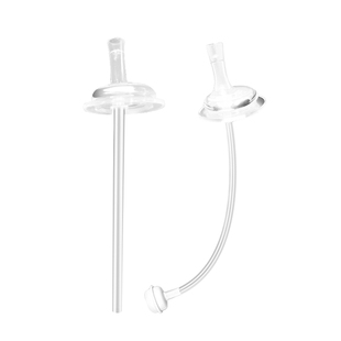 适配格罗咪咪贝亲奶瓶配件吸管杯重力球奶嘴宽口径防喷呛通用直管