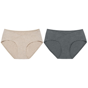 Nest Designs女士孕妇内裤女怀孕期早中晚期竹纤维低腰哺乳期内裤