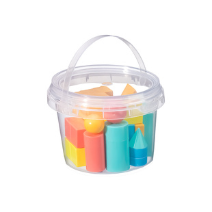 认识立体几何图形教具收纳桶一年级正方体长方体圆柱体数学教具大全一整桶小方块模型套装配套教材学具全套