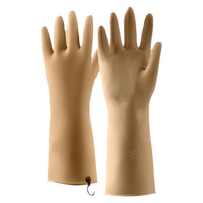 女士干活专用手套加长加厚乳胶