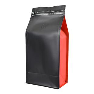 利源两磅咖啡包装袋单向排气阀咖啡豆袋牛皮纸八边封铝箔袋食品袋