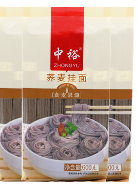 中裕面条荞麦挂面粗粮袋装速食