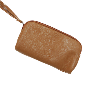 布谷森林原创女式真皮长款钱包化妆包便携手拿包牛皮手机包C228