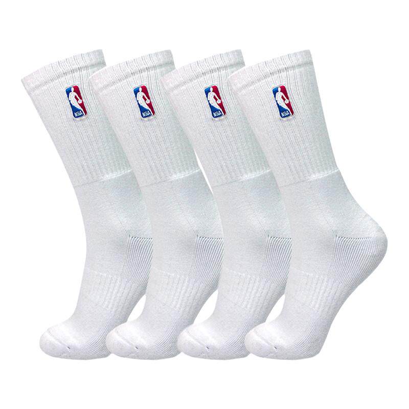 NBA袜子男士加大码高筒运动休闲毛巾底秋冬篮球吸汗透气跑步2双装