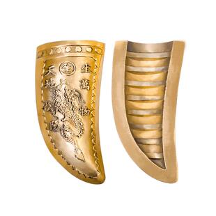 圣杯纯铜工具双龙羊角月牙圣杯天地阴阳平安随身投掷用品潮汕摆件