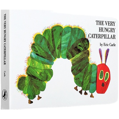 饥饿毛毛虫绘本洞洞0-3岁不烂