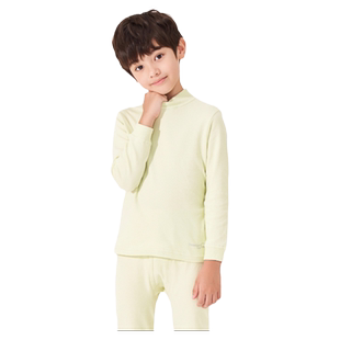 三枪儿童秋衣秋裤宝宝男孩全棉a类睡衣女童长袖内衣套装棉毛衫裤